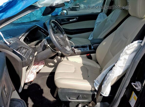 2FMPK4K91NBA33778 2022 FORD EDGE Black Widok wnętrza z przodu