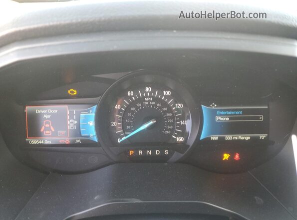 2FMPK4K92NBA51870 2022 FORD EDGE Серебряный Вид щитка приборов