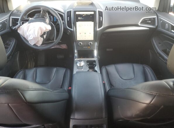 2FMPK4K92NBA51870 2022 FORD EDGE Серебряный Вид панели приборов