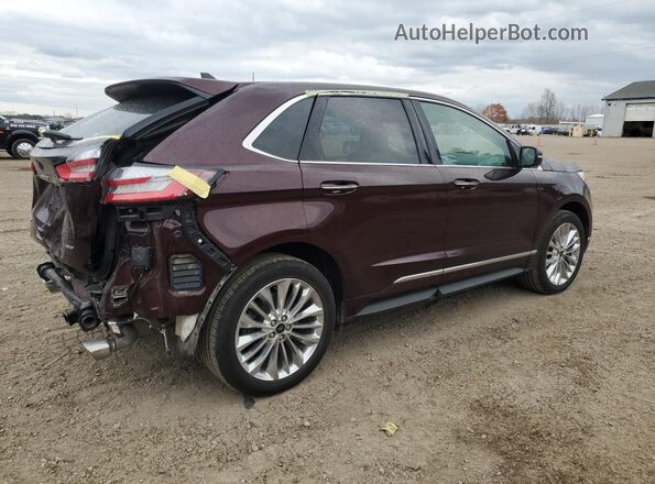 2FMPK4K92RBA73132 2024 FORD EDGE Burgundy Trasero derecho