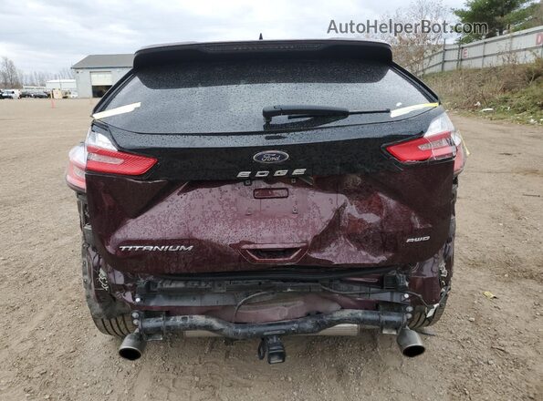 2FMPK4K92RBA73132 2024 FORD EDGE Burgundy Vista trasera