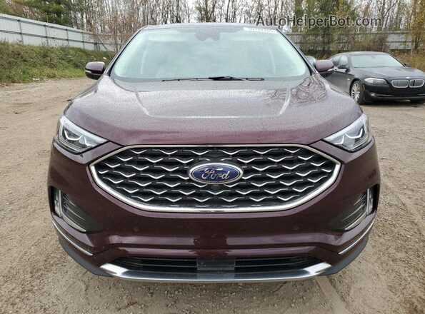 2FMPK4K92RBA73132 2024 FORD EDGE Burgundy Vista frontal