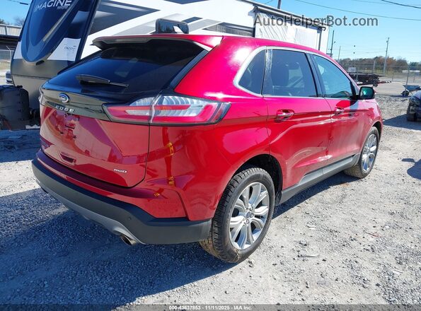 2FMPK4K93NBA52719 2022 FORD EDGE Red Հետևի աջ