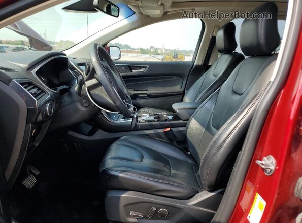 2FMPK4K98JBC30845 2018 FORD EDGE Red წინა სალონის ხედი