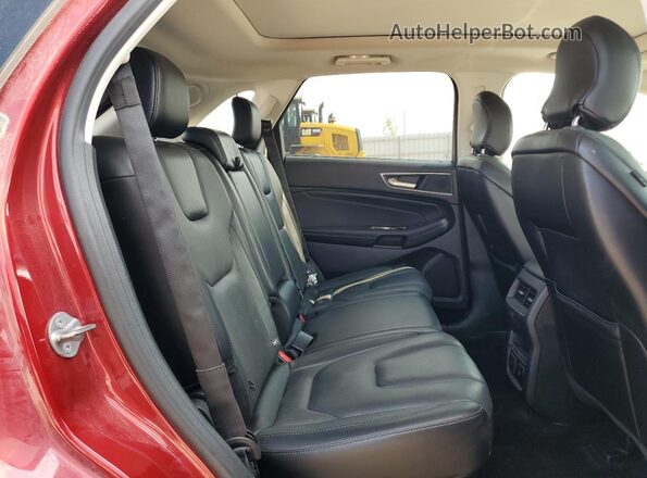 2FMPK4K98JBC30845 2018 FORD EDGE Red უკანა სალონის ხედი
