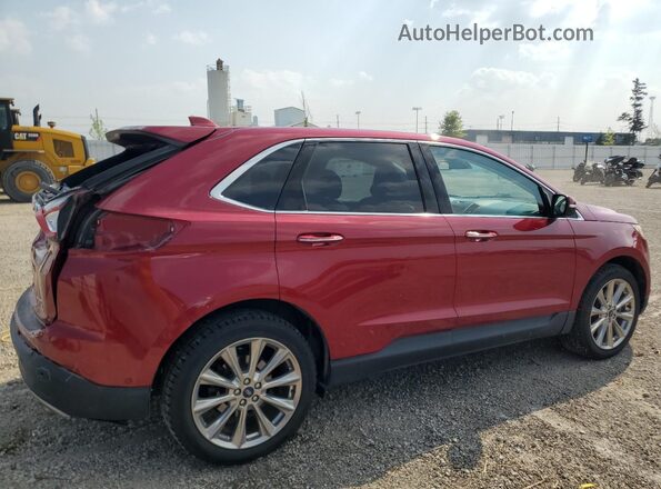 2FMPK4K98JBC30845 2018 FORD EDGE Red უკანა მარჯვენა