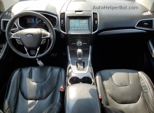 2FMPK4K98JBC30845 2018 FORD EDGE Red წინა პანელის ხედი