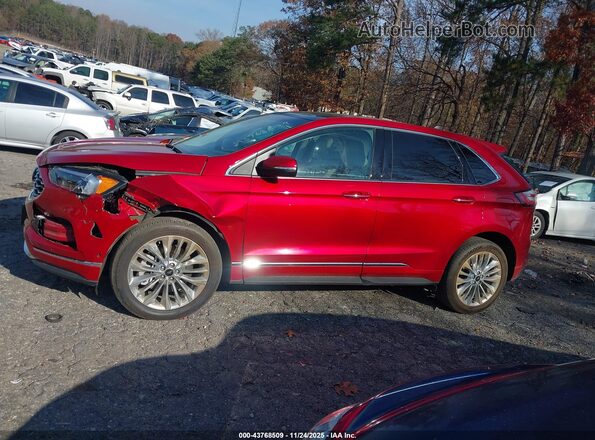 2FMPK4K98RBA28714 2024 FORD EDGE Red სალონის 360-გრადუსიანი ხედი