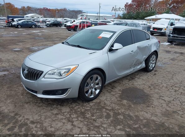 2G4GK5EX0G9190129 2016 BUICK REGAL Silver წინა მარცხენა ხედი სამი მეოთხედიდან