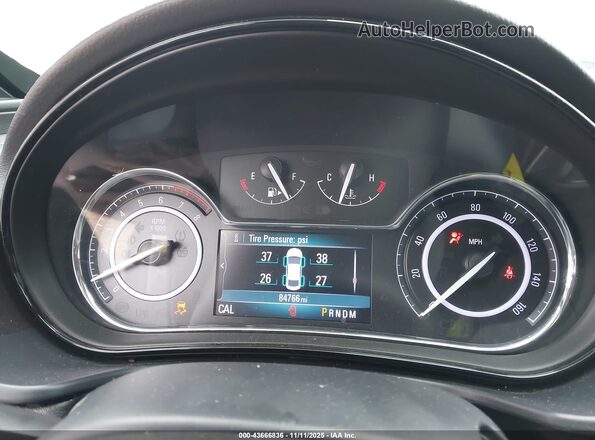 2G4GK5EX0G9190129 2016 BUICK REGAL Silver უკანა სავარძლების ხედი