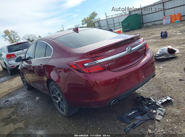 2G4GL5EX4H9181500 2017 BUICK REGAL Burgundy Задня ліва чверть