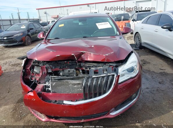 2G4GL5EX4H9181500 2017 BUICK REGAL Burgundy Вид задньої частини салону