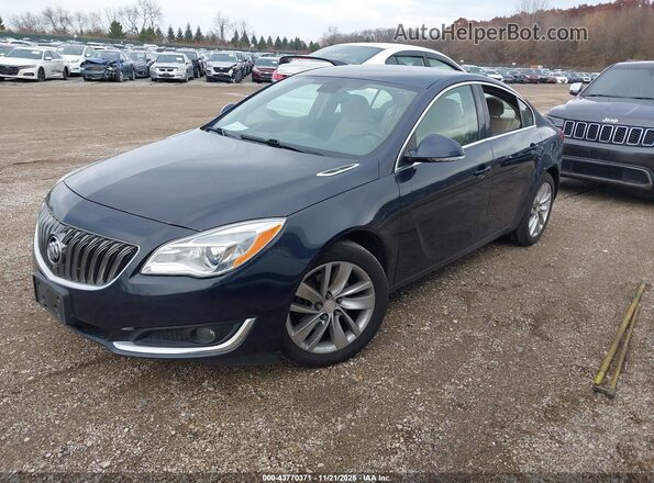 2G4GL5EX9G9104023 2016 BUICK REGAL Dark Blue წინა მარცხენა ხედი სამი მეოთხედიდან