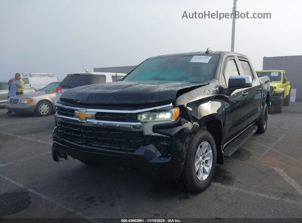 2GCPACED3S1191333 2025 CHEVROLET SILVERADO Черный Передняя левая четверть