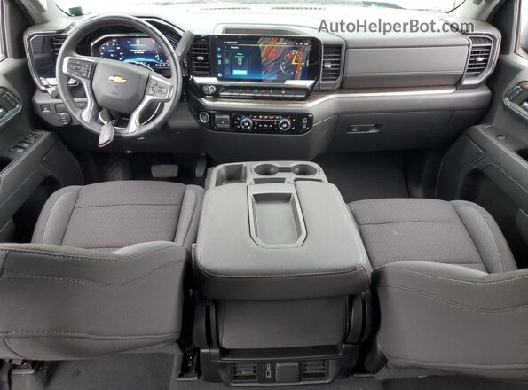 2GCPACED8R1176322 2024 CHEVROLET SILVERADO Синий Вид панели приборов