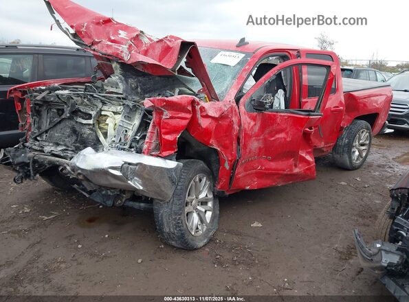 2GCVKREC8J1104104 2018 CHEVROLET SILVERADO Красный Передняя левая четверть