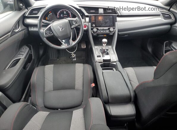 2HGFC1E59KH707562 2019 HONDA CIVIC Gray Առջևի վահանակի տեսք