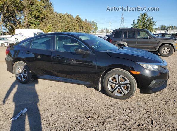 2HGFC2E51GH022033 2016 HONDA CIVIC Black Front right