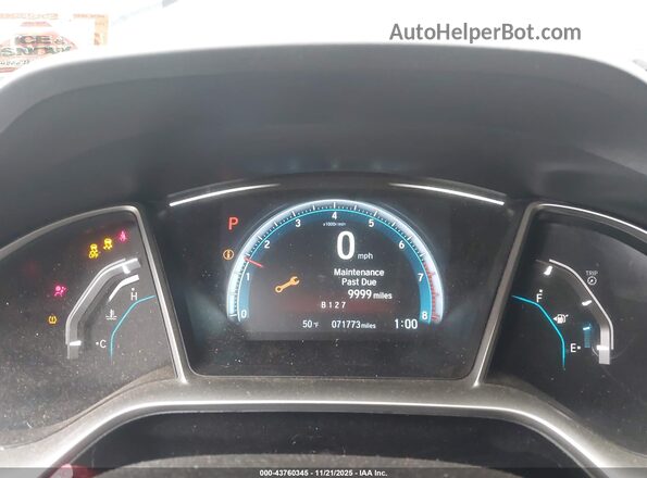 2HGFC2F70JH588286 2018 HONDA CIVIC Серый Вид задних сидений