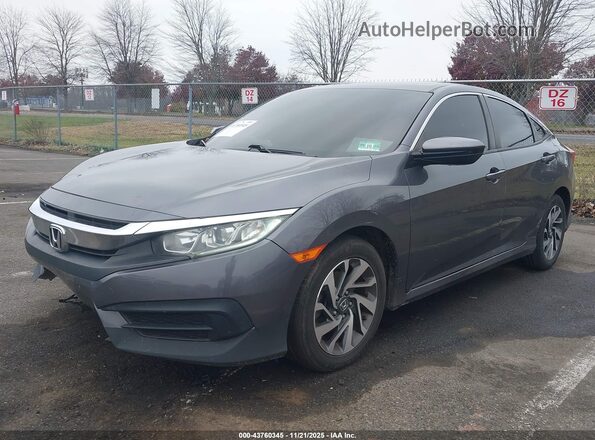 2HGFC2F70JH588286 2018 HONDA CIVIC Серый Передняя левая четверть