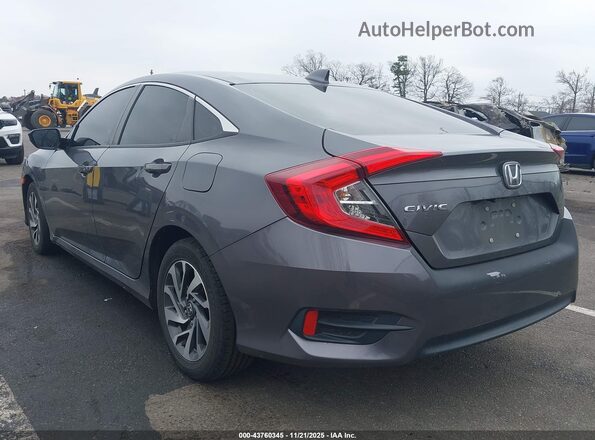 2HGFC2F70JH588286 2018 HONDA CIVIC Серый Задняя левая четверть