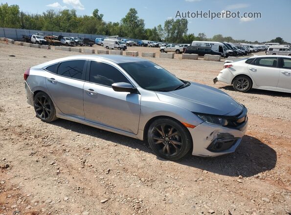 2HGFC2F81KH503448 2019 HONDA CIVIC Silver Առջևի աջ