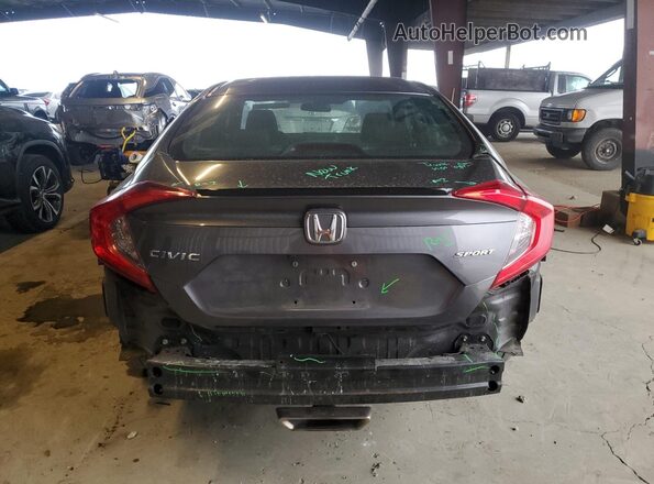 2HGFC2F86MH538411 2021 HONDA CIVIC Gray Вид ззаду