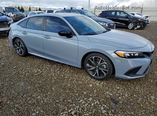 2HGFE1E50NH474752 2022 HONDA CIVIC Серый Передняя правая четверть