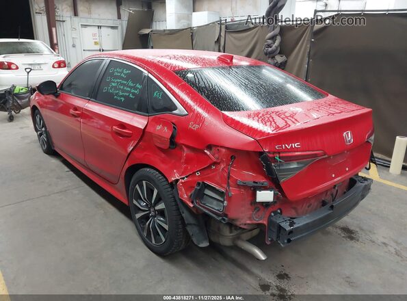 2HGFE1F73NH303963 2022 HONDA CIVIC Red უკანა მარცხენა