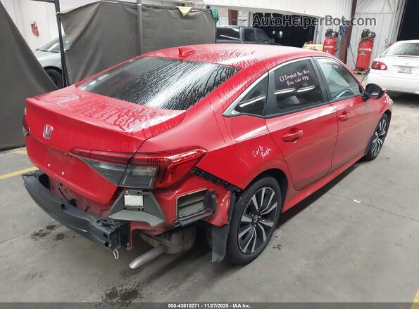 2HGFE1F73NH303963 2022 HONDA CIVIC Red უკანა მარჯვენა
