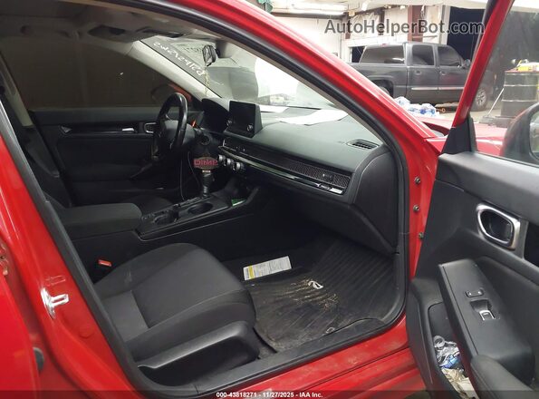 2HGFE1F73NH303963 2022 HONDA CIVIC Red წინა სალონის ხედი