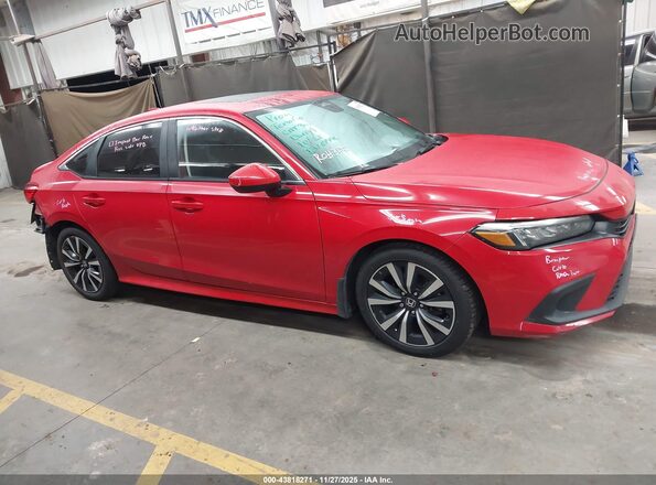 2HGFE1F73NH303963 2022 HONDA CIVIC Red უკანა სალონის ხედი