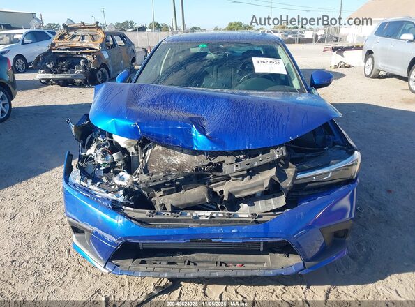 2HGFE1F7XNH319464 2022 HONDA CIVIC Blue Вид щитка приладів