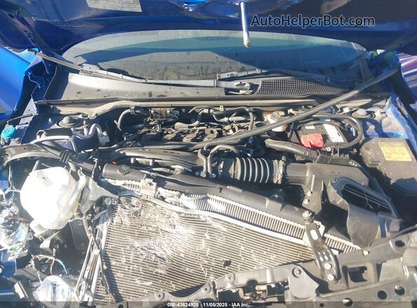 2HGFE1F7XNH319464 2022 HONDA CIVIC Blue Вид ззаду