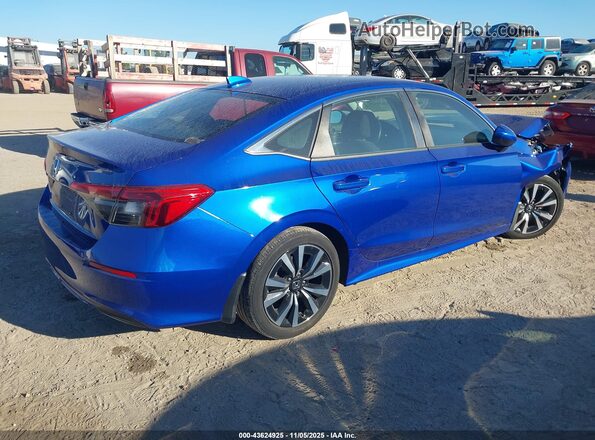 2HGFE1F7XNH319464 2022 HONDA CIVIC Blue Задня права чверть