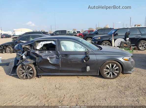 2HGFE1F7XNH323692 2022 HONDA CIVIC Gray Սալոնի հետևի տեսք