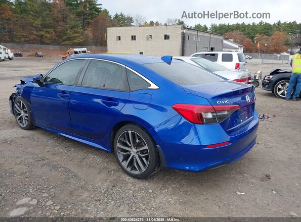 2HGFE1F90NH316901 2022 HONDA CIVIC Blue Հետևի ձախ