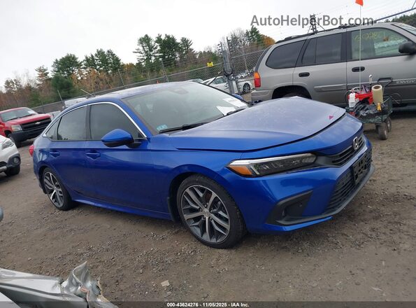 2HGFE1F90NH316901 2022 HONDA CIVIC Blue Սալոնի հետևի տեսք