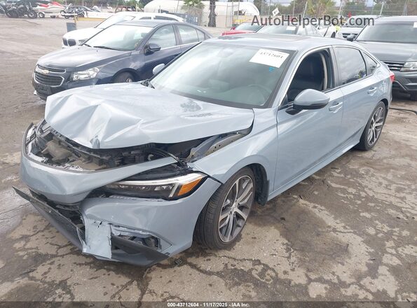 2HGFE1F94NH305903 2022 HONDA CIVIC Gray Przód lewy