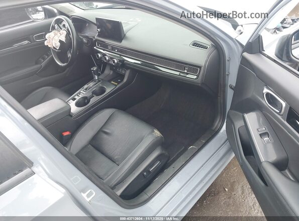 2HGFE1F94NH305903 2022 HONDA CIVIC Gray Widok wnętrza z przodu