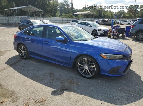 2HGFE1F95NH314285 2022 HONDA CIVIC Blue Delantero derecho