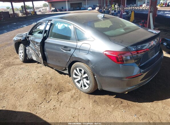 2HGFE2F21NH549078 2022 HONDA CIVIC Gray Tył lewy