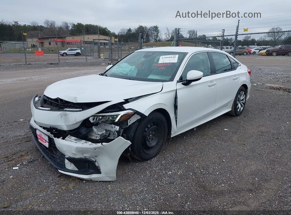 2HGFE2F23NH520519 2022 HONDA CIVIC White წინა მარცხენა ხედი სამი მეოთხედიდან