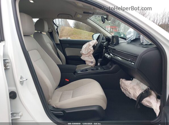 2HGFE2F23NH520519 2022 HONDA CIVIC White წინა სალონის ხედი