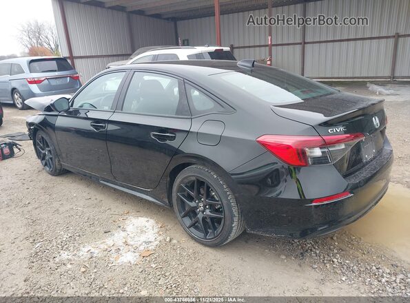 2HGFE2F51PH545464 2023 HONDA CIVIC Black Trasero izquierdo