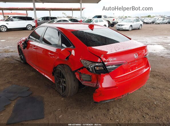 2HGFE2F53NH587390 2022 HONDA CIVIC Red Задня ліва чверть