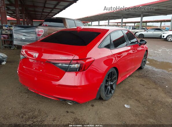 2HGFE2F53NH587390 2022 HONDA CIVIC Red Задня права чверть