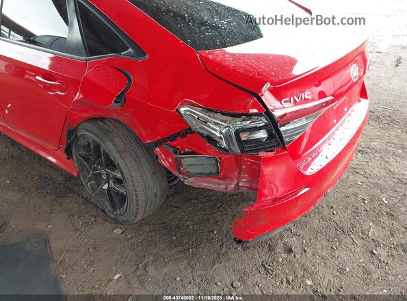 2HGFE2F53NH587390 2022 HONDA CIVIC Red Вид спереду
