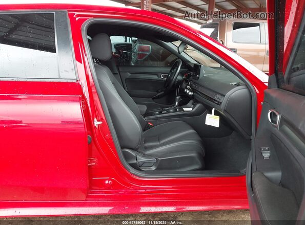 2HGFE2F53NH587390 2022 HONDA CIVIC Red Вид салону спереду