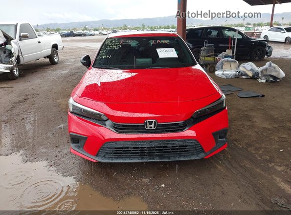 2HGFE2F53NH587390 2022 HONDA CIVIC Red Вид задньої частини салону